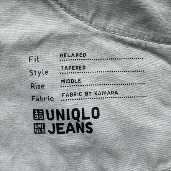 Uniqlo Ripped Tapered Jeans Size 22 - Picture 3 of 5